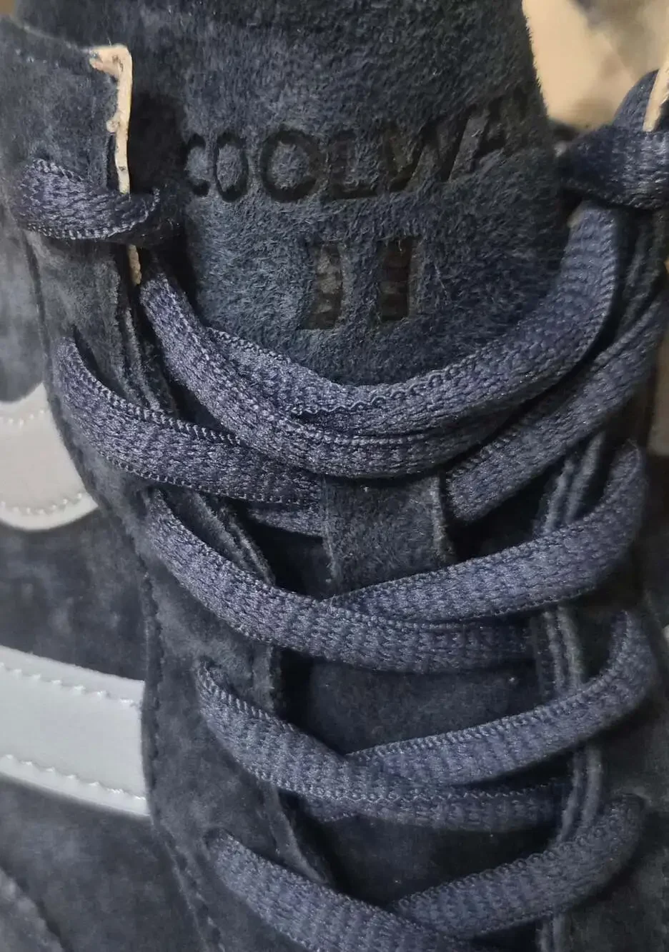 Coolway Goal Navy Suede Gum Sole Sneakers